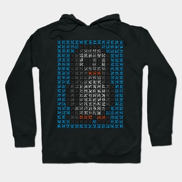 Pixelated Penguin Hoodie by NightserFineArts